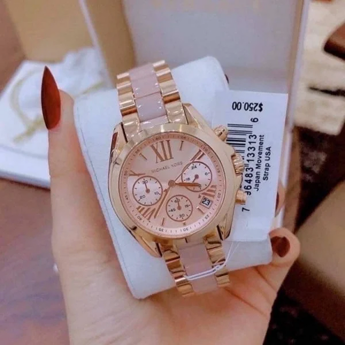 Michaeel Koorrs Analog Rose Dial Women's Watch