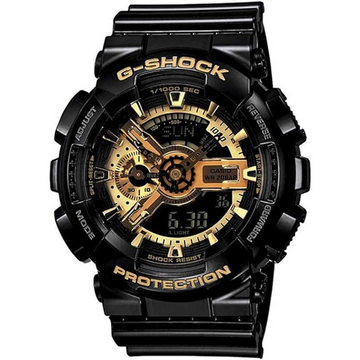 Cassiio G-SHHOOCK Black & Gold Analog-Digital Watch
